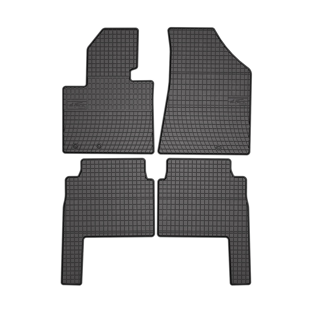 Kia Sorento Floor Mats - Omac - El Toro Rubber - Black - '11-'13